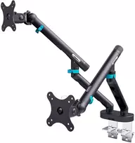 Laikiklis Assmann Electronic DIGITUS Dual Monitorius Mount 2x35inch 2x10kg Mechanical Spring VESA 75x75 100x100 Juodas