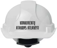 Statybinis šalmas "Konkurentų atakoms atlaikyti"