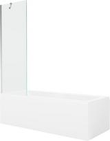 Vonia Mexen Cubik su apdaila ir stiklo sienele, 150x70 cm + 60 cm