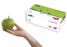 Zarys easyCare viekartinės vinilino pirštinės, be pudros (100vnt.) - M