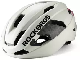 Rockbros LK-15 anglies pluošto dviračio šalmas 58–62 cm – šviesiai pilkas
