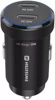Swissten PD Mini 2x USB-C Car Charger 20W