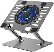 Reguliuojamas aušinimo stovas nešiojamam kompiuteriui ART P12 1 x USB A LED aliuminis