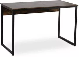 ROSS lofto formos rašomasis stalas biurui, 120x60 cm, auksinio ąžuolo/juodos spalvos, modernus