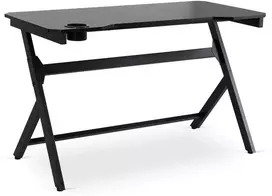 BLECK žaidimų stalas žaidėjams, 120 cm, juodas, modernus, lofto formos