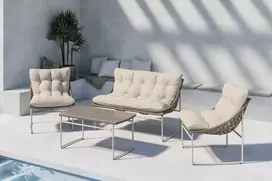 Venture Design Sofa komplektas Tina smėlio spalvos