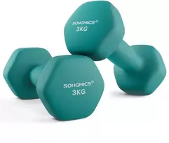 Songmics Svarmenų rinkinys 20x9x8.5 cm žalsvai mėlynas neoprenas