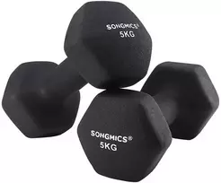 Songmics Svarmenų rinkinys 21x10.5x9.5 cm Juodas Neoprenas
