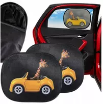 Automobilio langų užuolaidėlės vaikams nuo saulės su UV apsauga, 2 vnt.