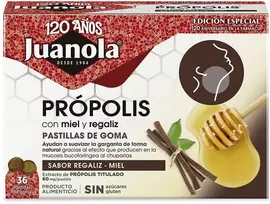 Juanola PROPOLIS LICORICE HONEY gummies 36 u