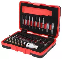 34 dalių sugadintų varžtų išsukiklių rinkinys KS TOOLS 1/4' 10mm