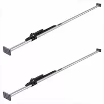 Terkšlinis krovinio tvirtinimo strypas, 2261–2642 mm, plieno stabilizatorius su neslystančiomis pagalvėlėmis furgonams ir priekaboms, krovinių fiksavimo baras