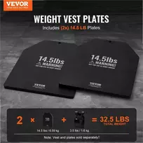 Svorio liemenės plokštės, 6.6kg aukščiausios kokybės plienas su ergonomišku dizainu, jėgos treniruotėms ir bėgimui, svoriai liemenėms, sporto įranga