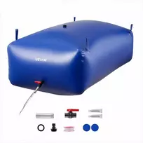Vandens saugojimo talpa 1000L, nešiojama sulankstoma minkšta vandens talpykla, sandarus PVC rezervuaras kemperiams ir sunkvežimiams, sulankstomas vandens maišas, laistymo rezervuaras