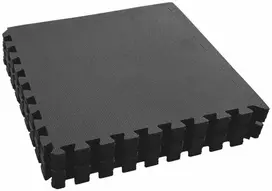 Baseino grindų kilimas 12 pcs Juoda 4,32 ㎡ EVA puta
