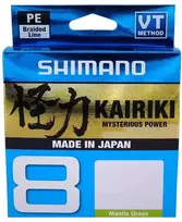 Pintas valas Shimano Kairiki x8 Mantis Žalias 300m