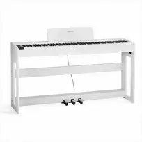 Pasvertas skaitmeninis pianinas 88 pilnai pasverti klavišai pradedantiesiems, su stovu ir trigubu pedalu, Bluetooth ir MIDI jungtimis, įrašymo funkcija, 280 tonų