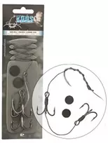 Sistema šamų žūkle Wizard Double Treble Combi Rigs