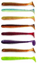 Crazy Fish Vibro Worm 2.5" Rubber Bait Predator Fishing