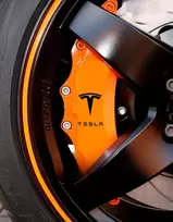 Tesla automobilio suportų lipdukai apdailai