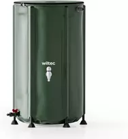 Wiltec surenkama lietaus vandens talpa 250 l, PVC 1000D, su čiaupu, 60 × 88 cm