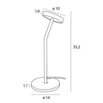 Stalinė lempa Maxlight Enigma Led 1x2w 176lm 3000k raudona