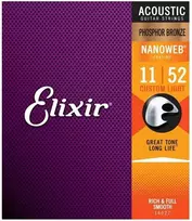 Elixir Eliksyras 16027 Nanoweb Phosphor Bronze 11-52