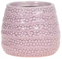 Pink Gėlių vazonas taškuotas rožinis d9