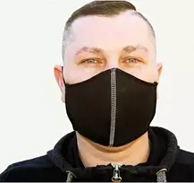 ES Daugkartinio naudojimo apsauginė veido kaukė 1 vnt. (Juoda)