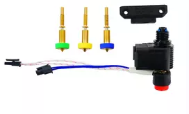 E3D Revo™ Micro Hotend su LGX adapteriu – 24V – pilnai įkrautas purkštukų rinkinys