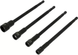 Antgaliai - galvutės magnetinės CR-V | 1/4" | 150 mm | 4 vnt | 6-13 mm (YT-04642)