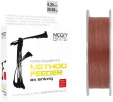 Dragon Team MegaBaits Method Feeder 8X Sinking Dark Brown 150 m pintas valas