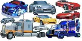 Lipdukas vaikams "Automobiliai 3"