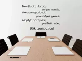 Sienų lipdukas "Biuro taisyklės"