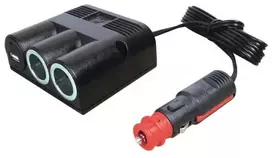 Pro Car Cigarečių žiebtuvėlio skirstytuvo tipas Cigarečių žiebtuvėlio jungčių skaičius 2 x Sąsajos: USB 2 x Leistina apkrovos srovė maks. 16 A ProCar 67315500