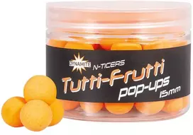 Boiliai Dynamite Baits N-Ticers Fluro Pop-ups 15mm - Tutti Frutti
