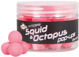 Boiliai Dynamite Baits N-Ticers Fluro Pop-ups 15mm - Squid & Octopus