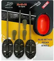 Miracle Fish Šėryklų komplektas MiracleFish Inline Method Feeder 30+40+50g