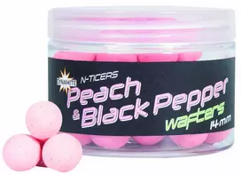 Dynamite Baits N-Ticers Wafters 14mm - Peach & Juodas Pepper