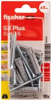 FISCHER kaiščiai su varžtais SX Plus S, 8x40 mm, 10 vnt.