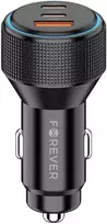Telforceone Įkroviklis OEM Forever kroviklis samochodowa PD QC CC-07-66ACC 1x USB-A 2x USB-C 66W juoda