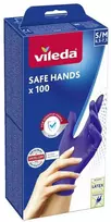 VILEDA Safe Hands – nitrile pirštinės S/M 100 pcs