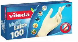 Vileda Multi Latex 100 Disposable pirštinės rusvai gelsvas 100 pc(s)
