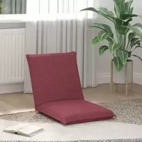 Reguliuojamas grindų fotelis Vyno raudona Audinys