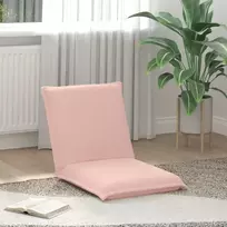 Reguliuojamas grindų fotelis Rožinė Avinės medžiagos