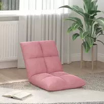 Reguliuojamas grindų fotelis Rožinė Aksomas