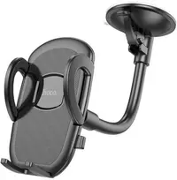 Automobilinis telefono laikiklis Hoco H10 (windshield) juodas