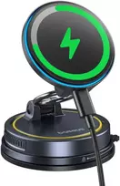 Baseus Automobilinis magnetinis laikiklis telefonams su belaidžiu įkrovimu 15W PrimeTrip VC2 Flex Pro, juodas