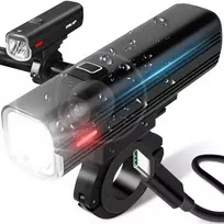 Lampka Dviračio lempa, LED žibintuvėlis, priekinis, USB, dviračio vairui, stiprus 1000lm