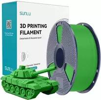 Filamentas Sunlu PLA+ High-Speed žalias